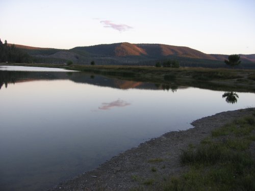 The pond out front of our campsite, East Lake